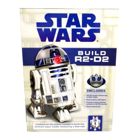 STAR WARS R2-D2 12" tall paper model with sounds & lights DISNEY 2013-15 NEW - Picture 1 of 3
